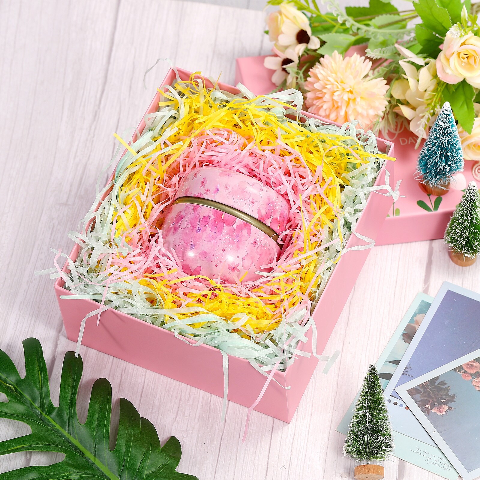 Easter Grass Basket Filler Grass 3 Color - (Green,Pink,Purple) - 3 Pack | Harfington