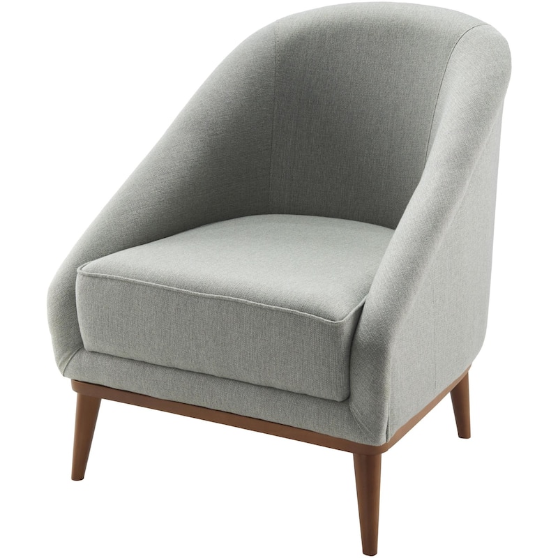 Kassie Modern Minimalist Light Sage Accent Chair