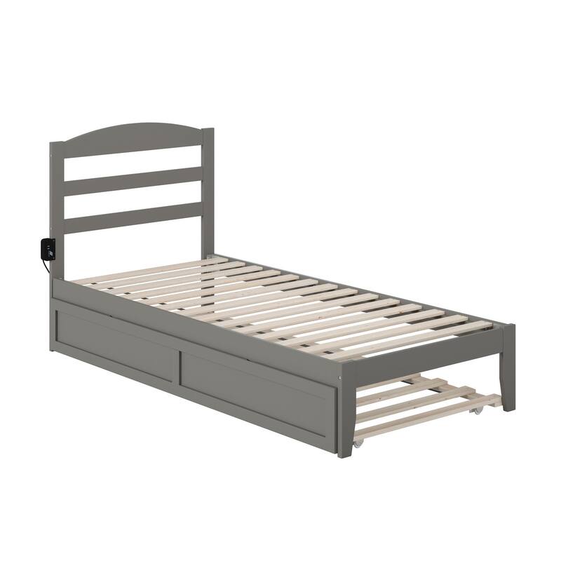 Warren Solid Wood Platform Bed with Twin XL Trundle