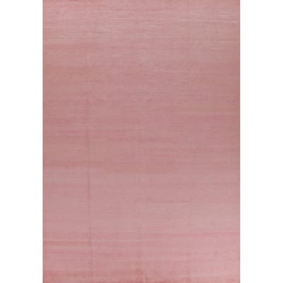 Modern Pink Gabbeh Persian Area Rug Hand-Knotted Wool Carpet - 9'0" x 12'5"