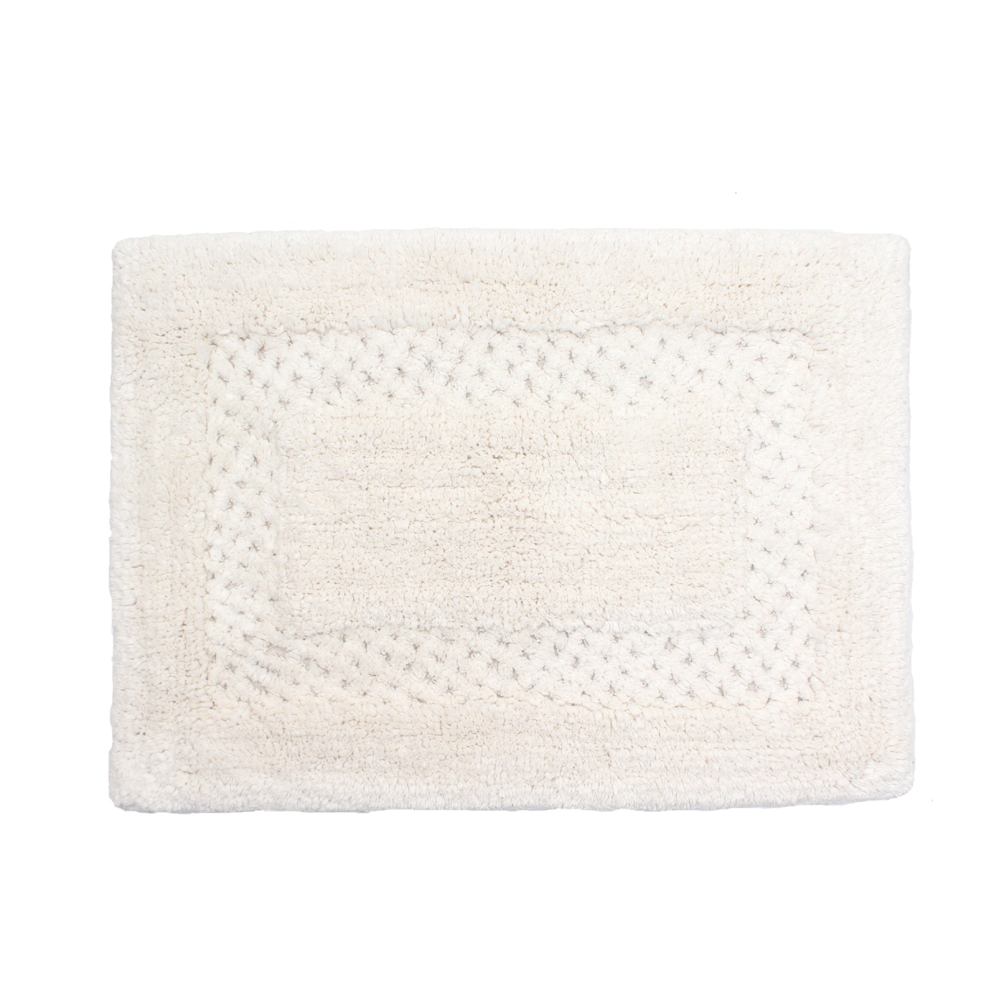 Home Weavers Classy Bathmat Rugs 3 Piece Set - Ivory