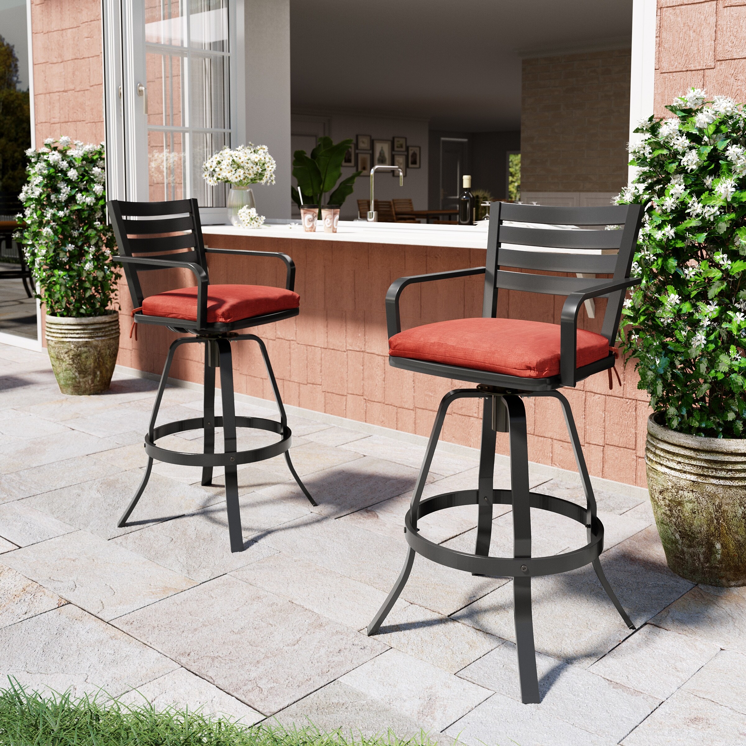 Sunbrella bar stool cushions sales