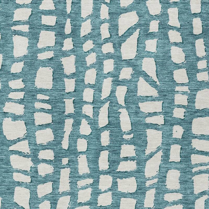 HomeRoots Abstract Transitional Rectangle Outdoor Rug