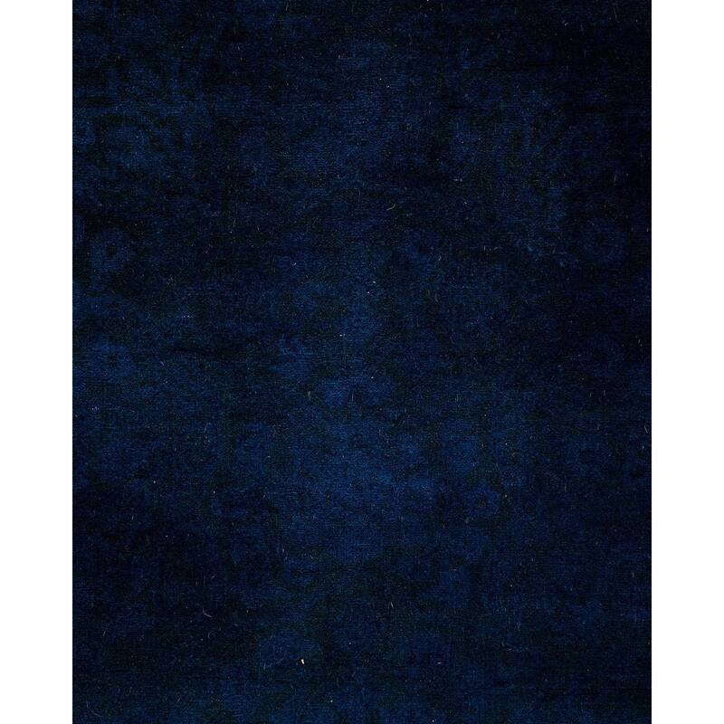Fine Vibrance, One-of-a-Kind Hand-Knotted Runner Rug - Purple, 3' 1" x 12' 6" - 3' 1" x 12' 6"