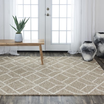 Alora Decor Avondale Geometric Hand-tufted Wool Rug