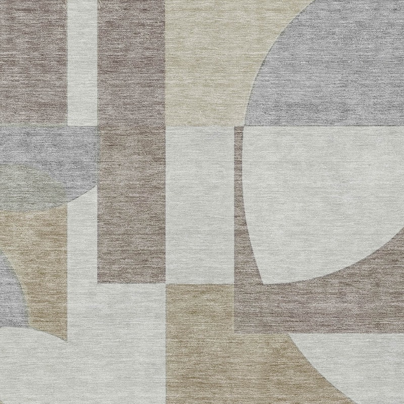 HomeRoots Geometric Modern Rectangle Outdoor Rug