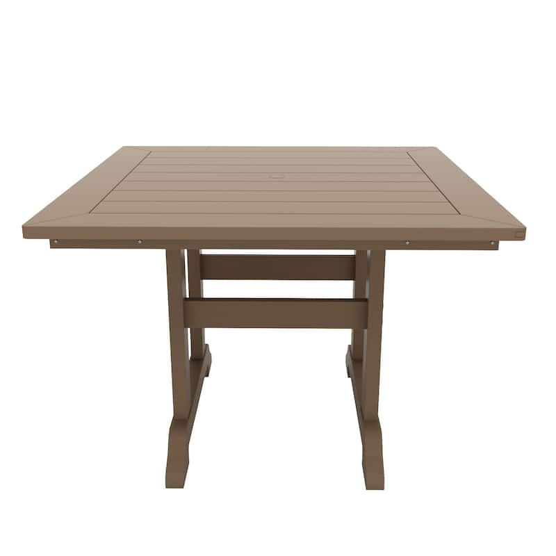 Shoreside 5-Piece Square Poly Eco-Friendly All Weather Outdoor Dining Set with Armchairs