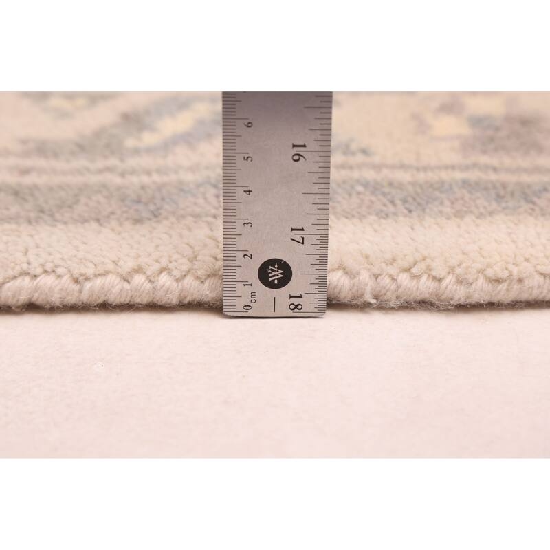 ECARPETGALLERY Hand-knotted Royal Oushak Ivory Wool Rug - 9'2 x 11'9