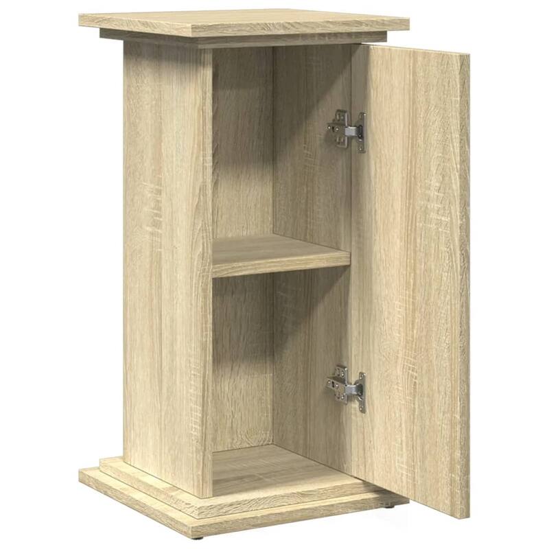 vidaXL Display Stand Sonoma oak Engineered wood Compact Display Stand - 11.8 x 12.2 x 23.6 in