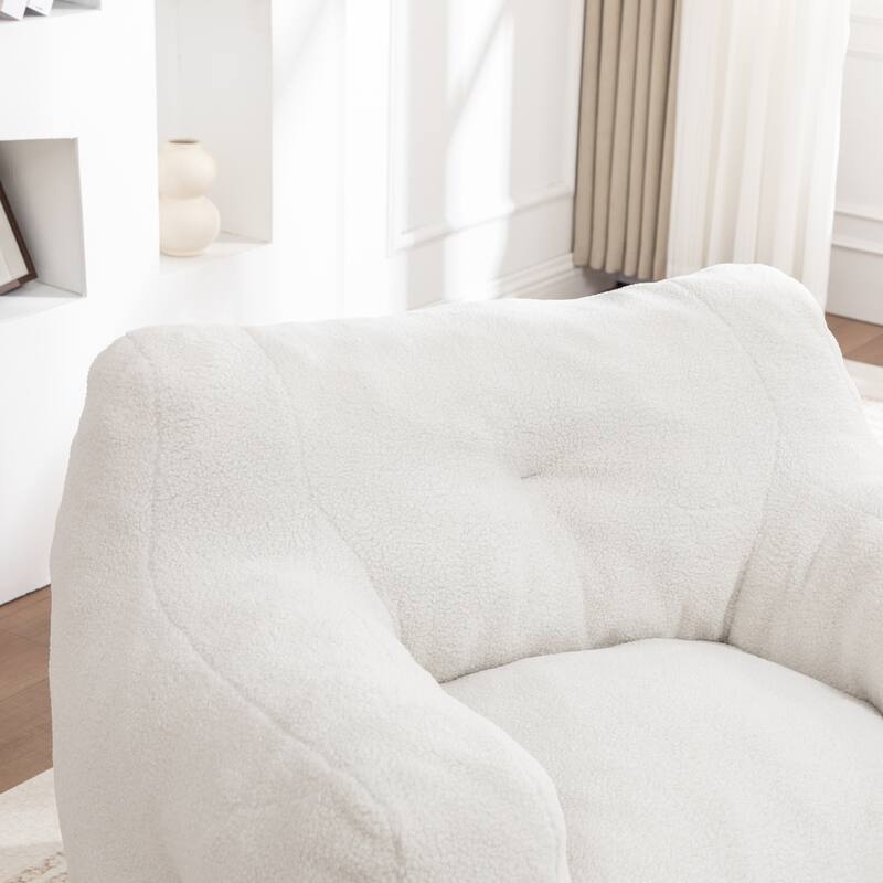 Bean Bag Chair, Bean Bag Sofa Chair with Armrests Stuffed High-Density Foam, Lazy Sofa Comfy Chairs Bean Bag Chair