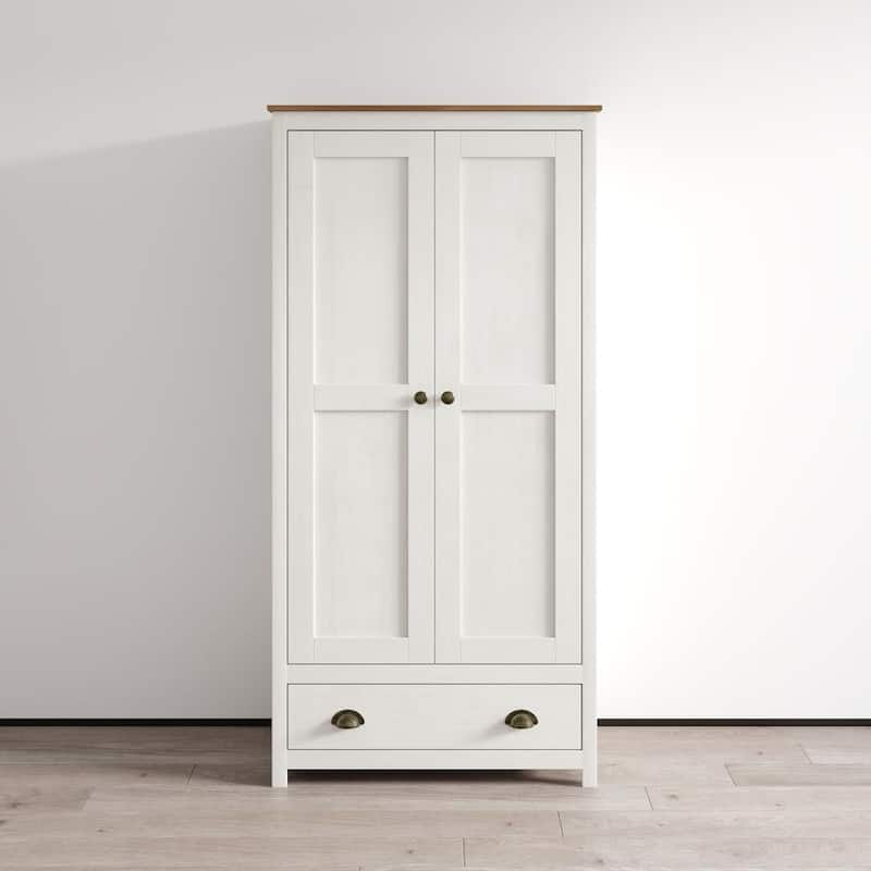 Topazio 2D1S Wardrobe - White