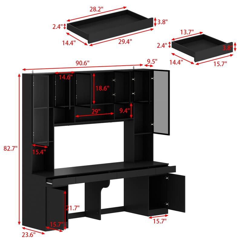 Alloy Frame Workstation Elegance Meets Durability Large Computer Desk