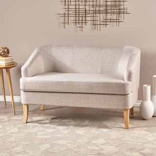 Sheena Mid-century Modern Petite Fabric Loveseat by Christopher Knight Home