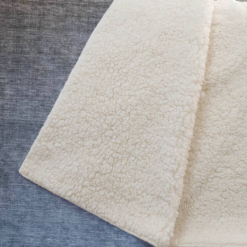 Premium Machine Washable Solid Ombre Sherpa Throw Blanket