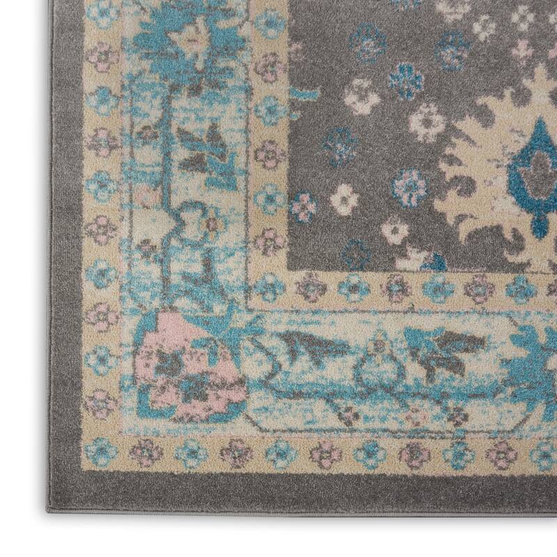 Nourison Tranquil Oriental Floral Medallion Area Rug