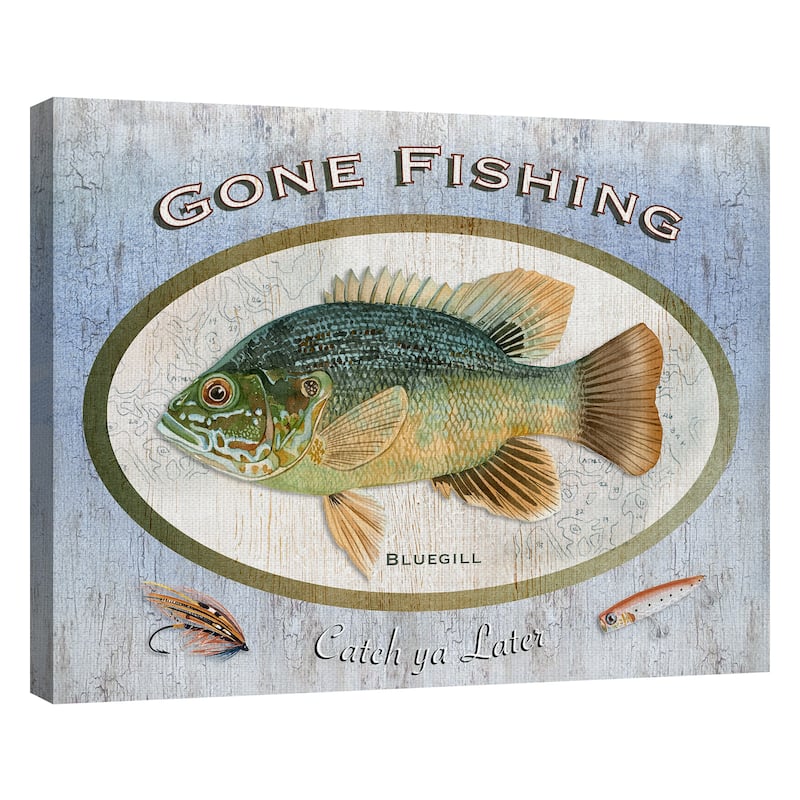 Gone Fishing by Suzanne Cruise Creative Services Canvas Art Print