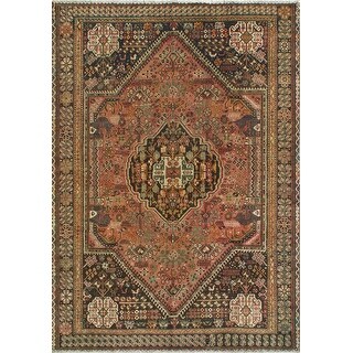 Fine Vintage Distressed Keltoum Rust/Brown Rug - 6'6