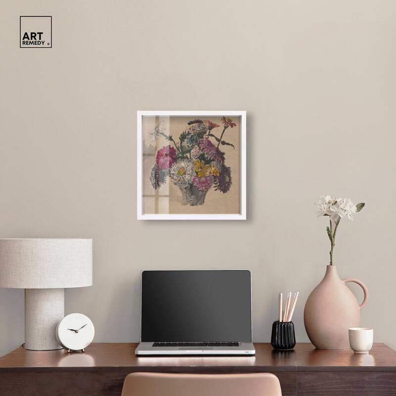 Basket of Flowers Shadowbox by Art Remedy