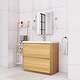 preview thumbnail 70 of 152, Floating Bathroom Vanity with Integrated Resin Top
