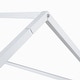 preview thumbnail 6 of 12, White Twin Size Metal House Bed with Fence, Roof and Door for Kids, Boys and Girls, Bedroom