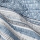 preview thumbnail 3 of 11, Nautica Jettison Horizontal Stripes Reversible Cotton Quilt (Blue, 3 Piece Set)