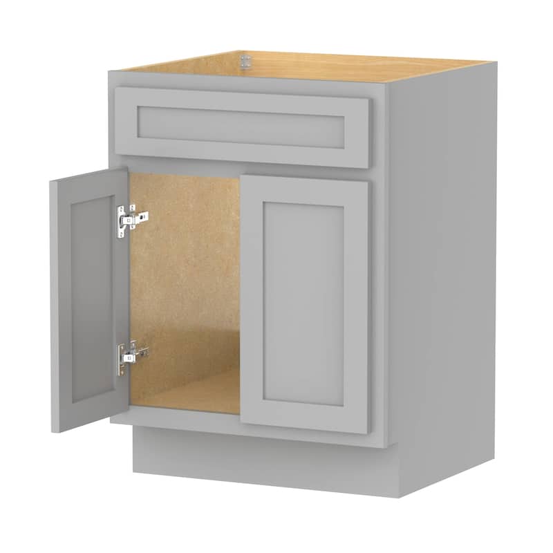 Vanity Art 24-inch Solid Wood Single Sink Bathroom Vanity Cabinet