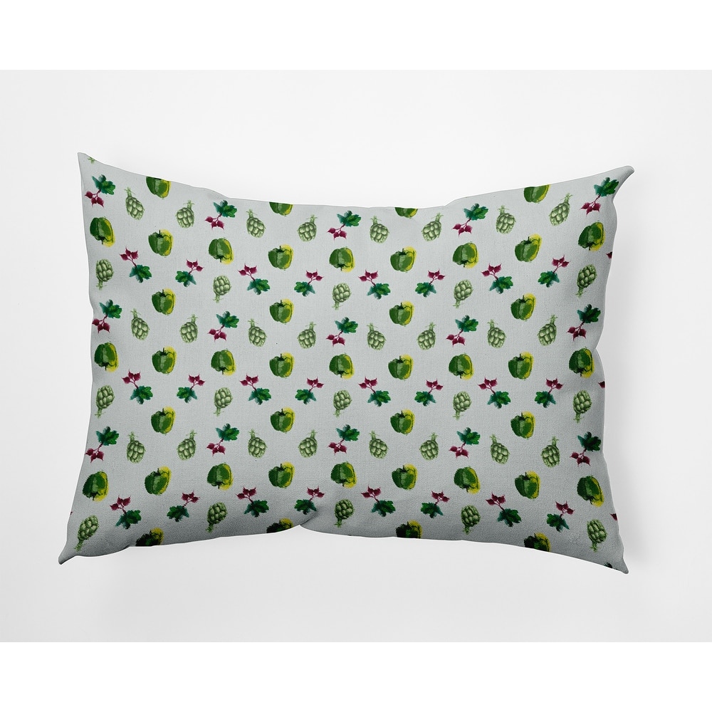 Three Veggies Pattern Decorative Throw Pillow