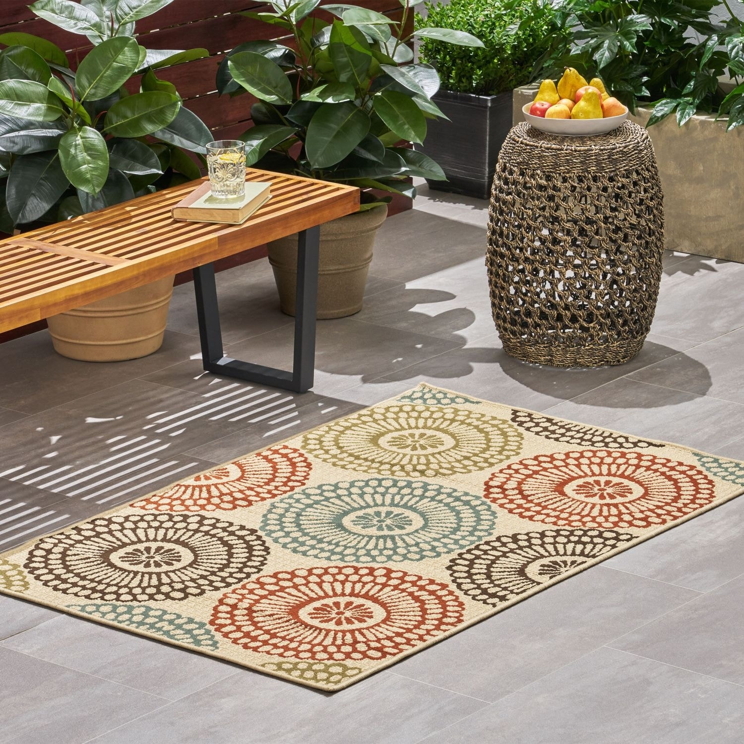 bfgf× gallery commune Jardine Rug（Ivory 3.3 ft. x 5 ft. Modern 