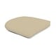 preview thumbnail 9 of 9, Sunbrella Solid 19 .5 x 19.5 Curved Wicker Seat Pad with 10 fabric choices Spectrum Sand