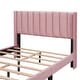 preview thumbnail 8 of 30, Full Size Storage Bed Velvet Upholstered Platform Bed with a Big Drawer