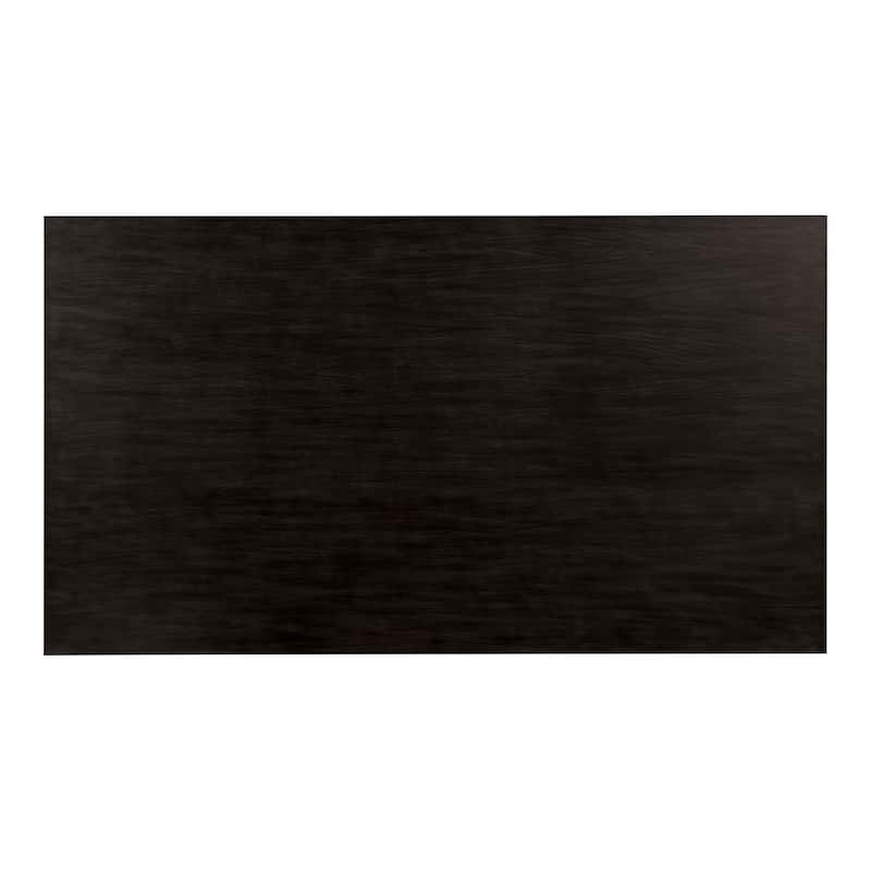 Furniture of America Plax Transitional Antique Black 72-inch Wood Dining Table