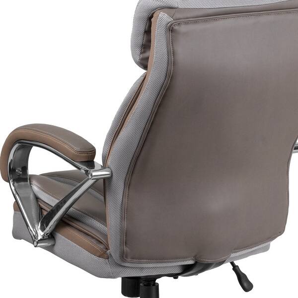 Big Tall Leathersoft Executive Swivel Ergonomic Office Chair Overstock 14216983