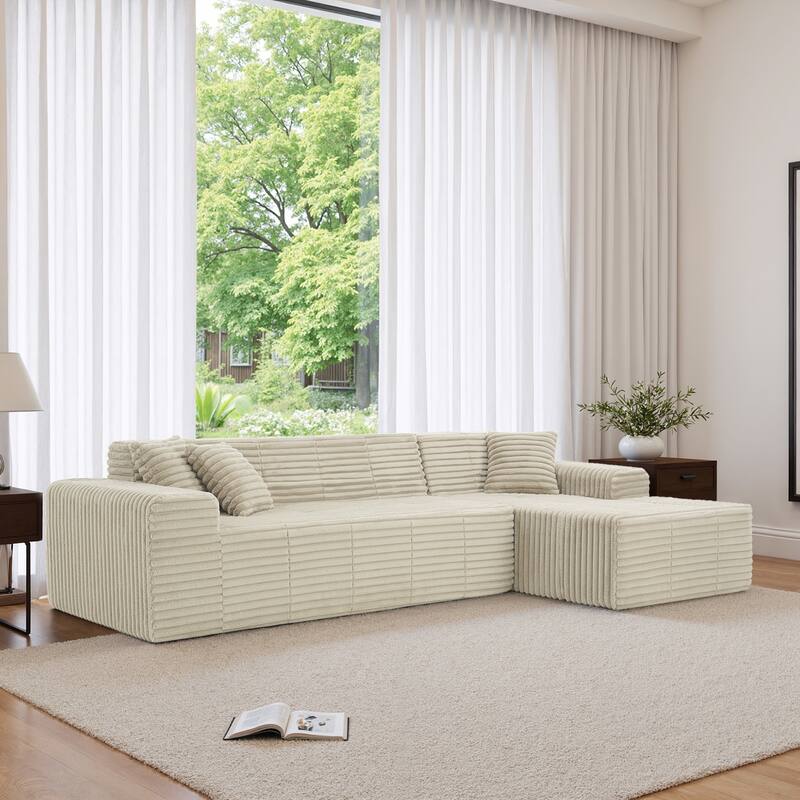Free Combination Sectional Sofa Couch with L-Shape Chaise for Living Room