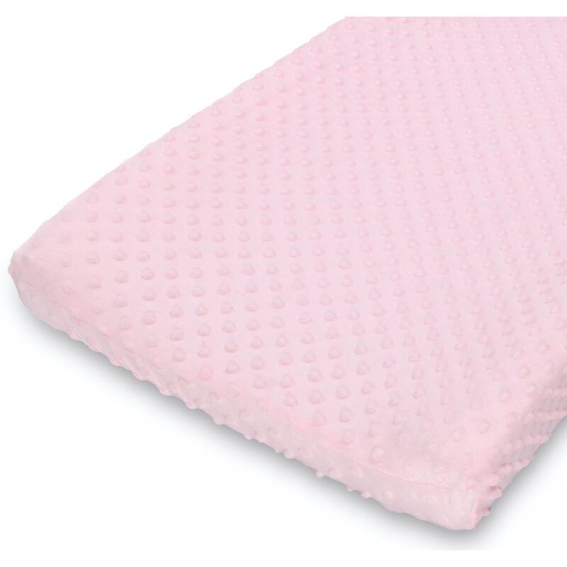The Peanutshell Pink & White Minky Dot Changing Pad Covers, 2-Pack