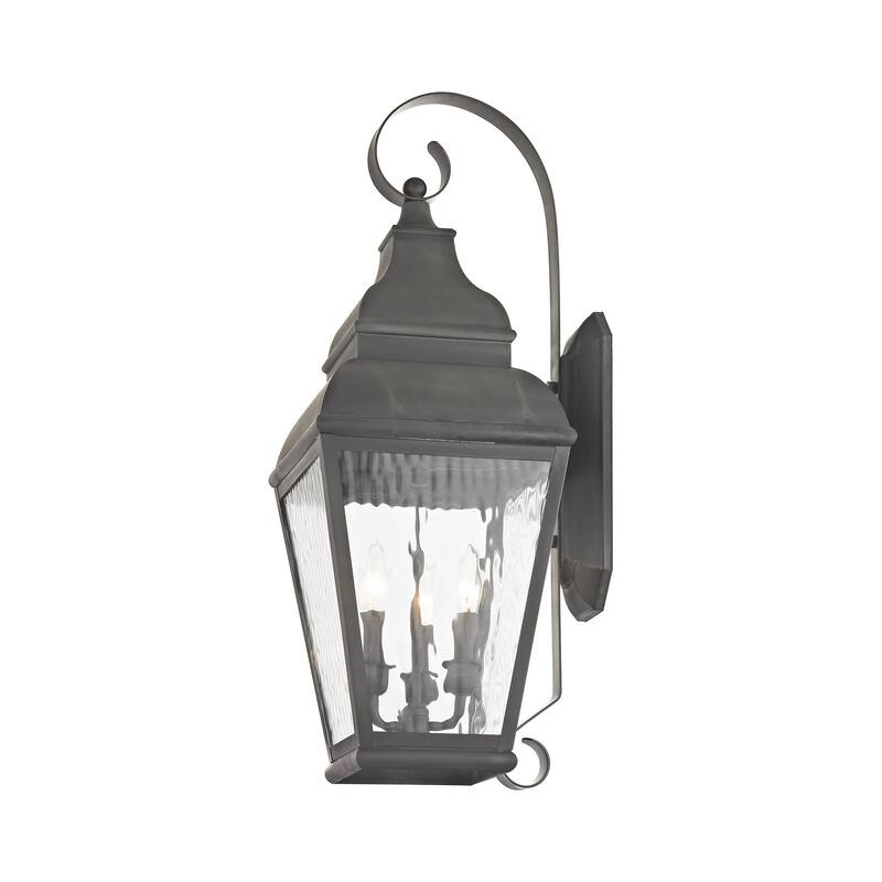 Livex Lighting Exeter 3 Light 28" High Outdoor Wall Sconce