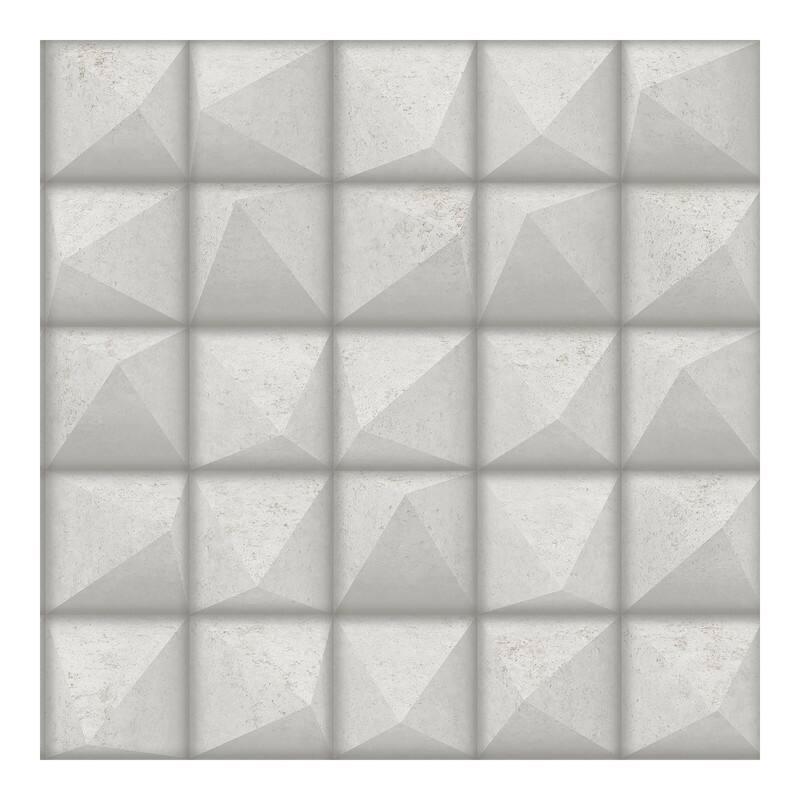 Advantage Dax Grey 3D Geometric Wallpaper - 20.9 x 396 x 0.025