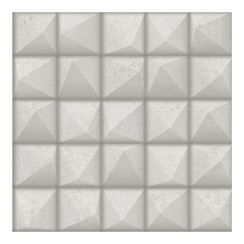 Advantage Dax Grey 3D Geometric Wallpaper - 20.9 x 396 x 0.025