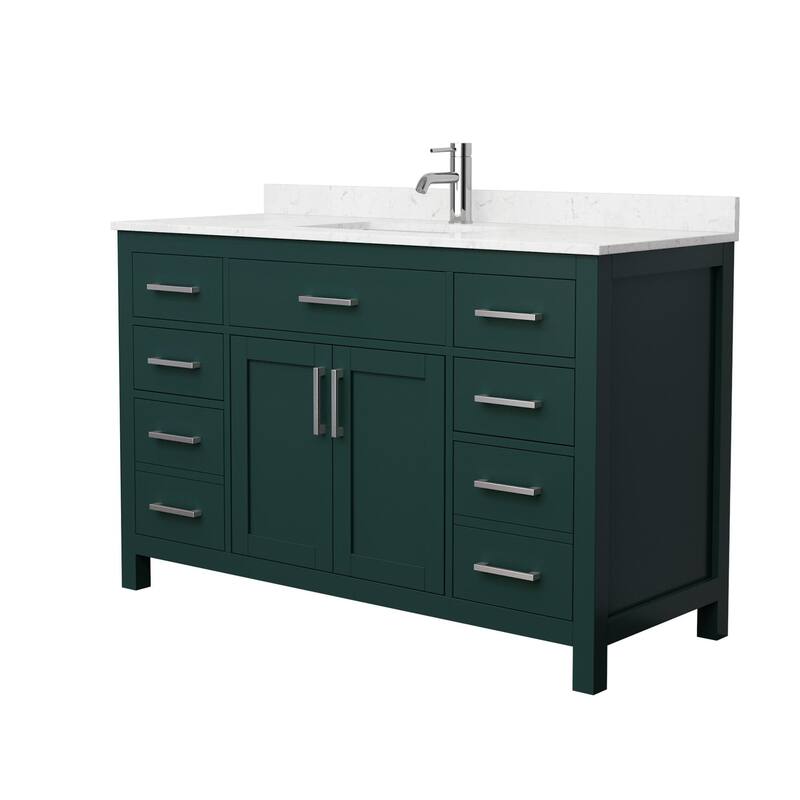 Wyndham Collection Beckett 54" Free Standing Single Basin Vanity Set