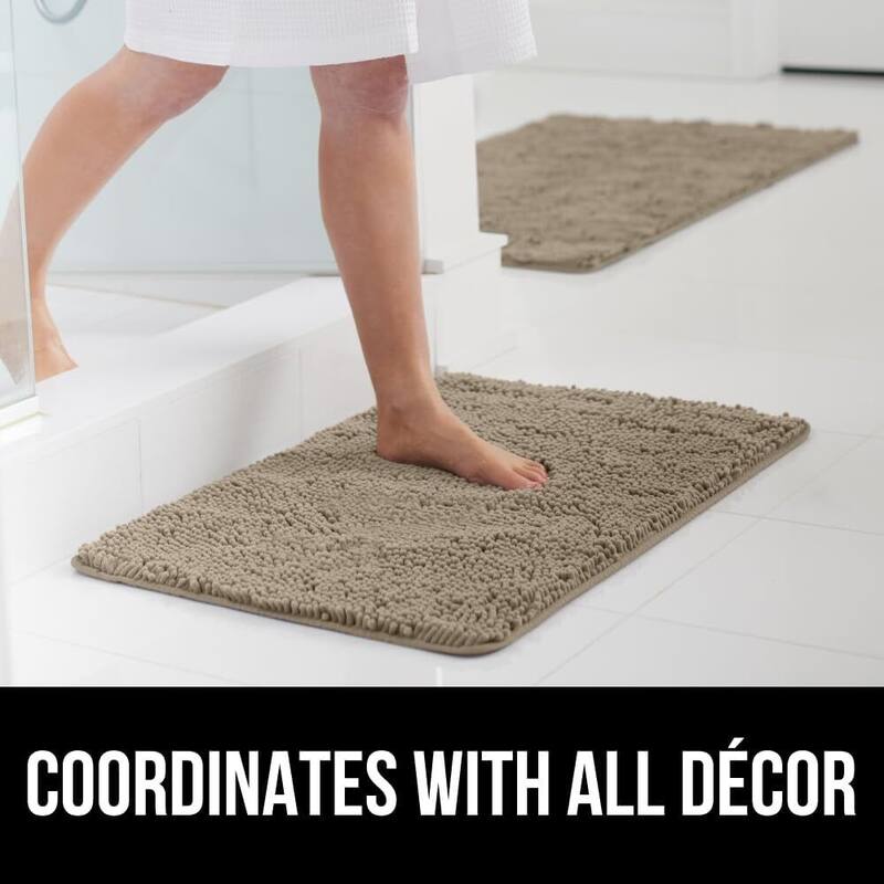 Thick Soft Absorbent Chenille, Rubber Backing