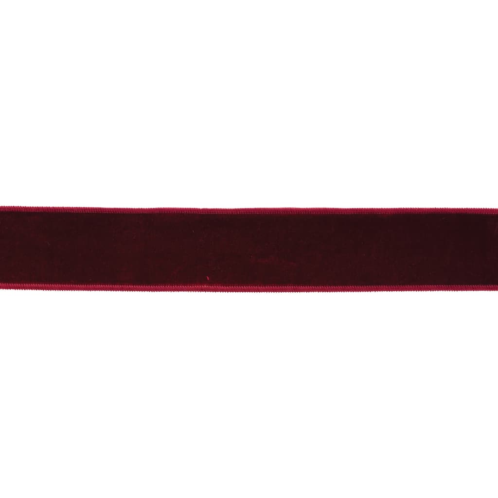 Mauve Red Wired Ribbon 2.5" x 10 Yds. - N/A