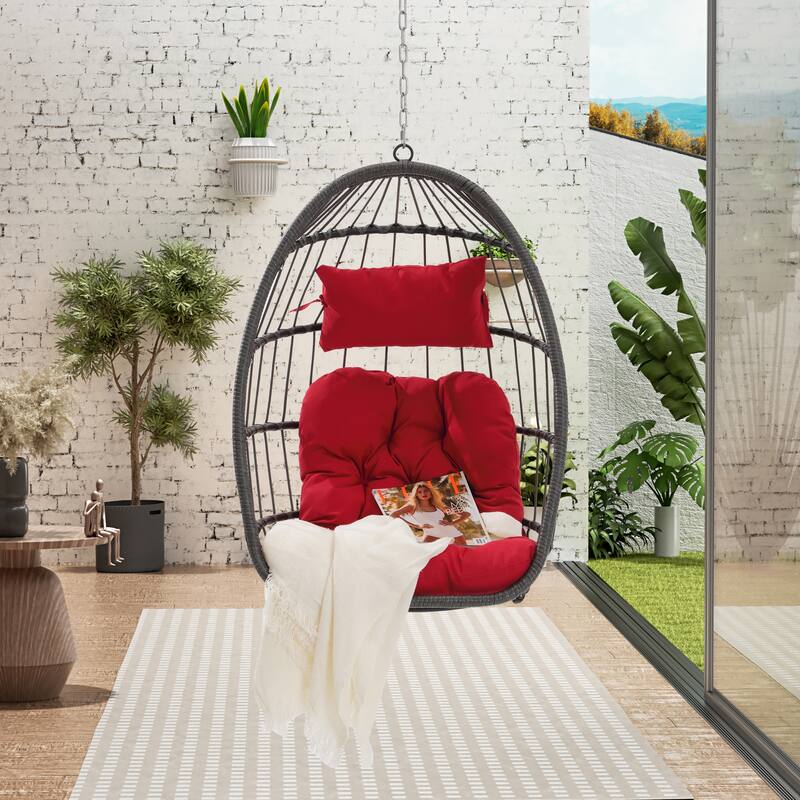 Outdoor Garden rattan Egg Swing Chair