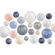 preview thumbnail 2 of 2, Japanese Bowls - Colored Goemetric/3.5 - Set Of 5