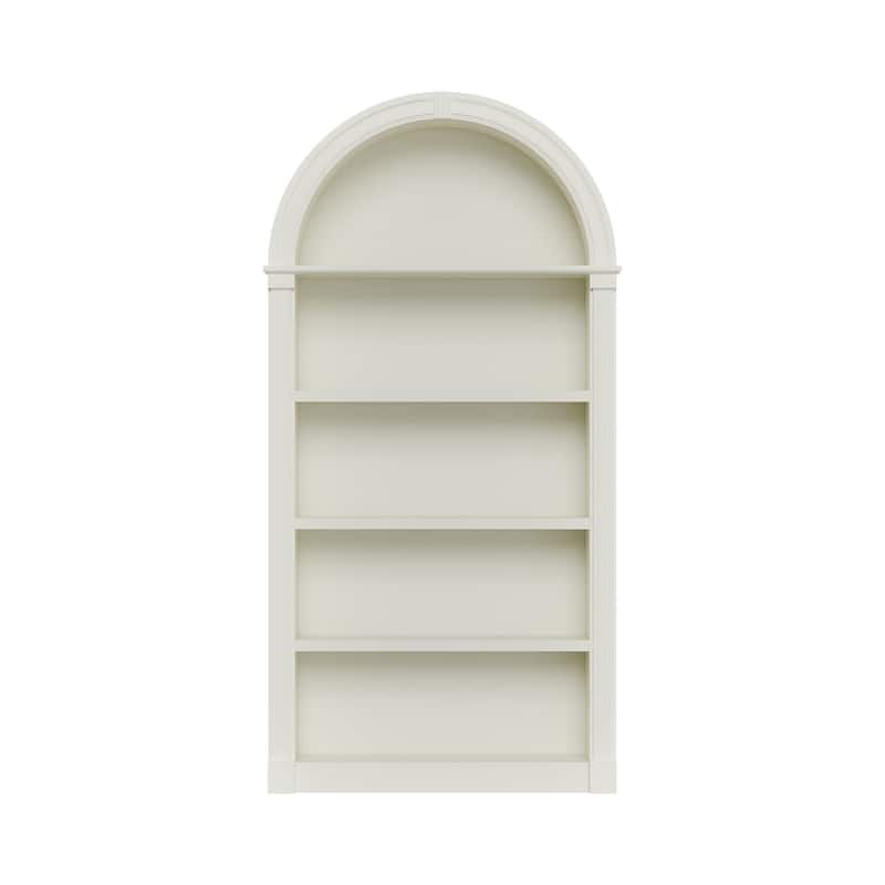 Cream-Yellow Display Cabinet,5-Tier Showcase Cabinet,Shelves Corner Standing Organizer,European Flair