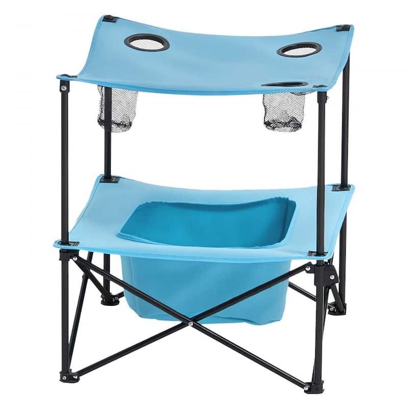 Portable Camping Table with 4 Cup Holders and Large Storage Bag for Outdoor Adventures