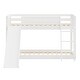 preview thumbnail 1 of 7, Heavy Duty Wood White Bunk Bed with Slide, Stairs, and Safety Guardrails White - Twin