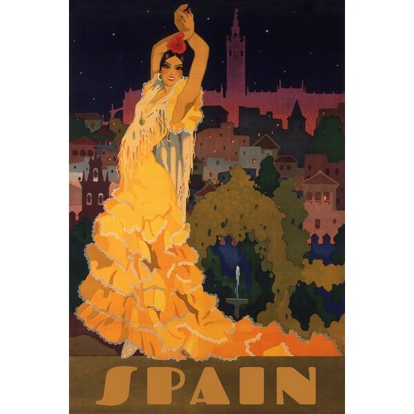 Shop Spain Vintage Poster Artist Estela Anton Spain C 1932 Art Print Multiple Sizes Available 9 X 12 Art Print Overstock 27940973