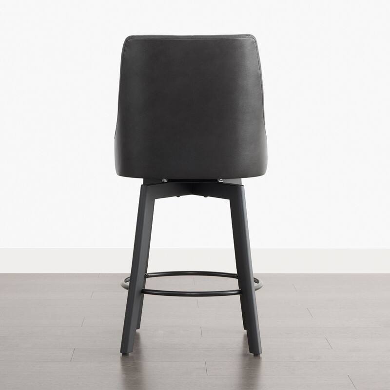 Spruce & Spring Modern Swivel Counter Height Bar Stool