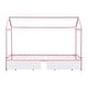 preview thumbnail 6 of 24, Convertible Twin XL to King Metal Twin Size House Platform Bed
