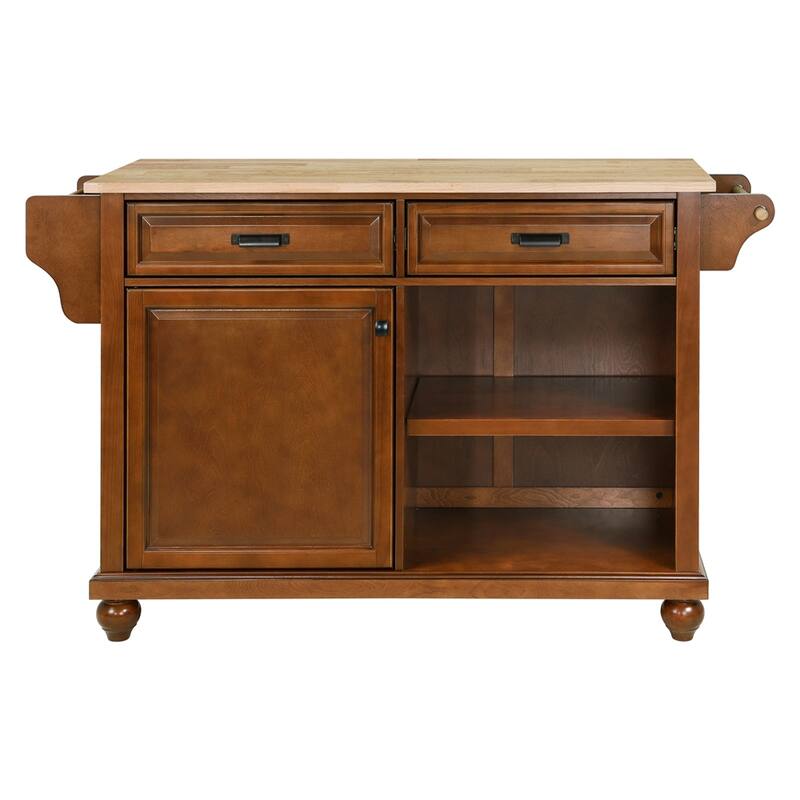 Kitchen Island Cart/Utility Storage Trolley with Storage Drawers