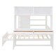 preview thumbnail 6 of 14, Full size Loft Bed with Twin size Stand-alone bed, Shelves,Desk,and Wardrobe,No Box Spring Required